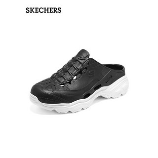 斯凯奇（Skechers）男士凉鞋洞洞鞋凉拖透气半拖鞋子男243040 黑色/白色/BKW 39.5