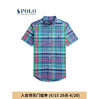 Polo Ralph Lauren 拉夫劳伦男童 23春几何图案棉府绸短袖衬衫RL40178 999-多色 5