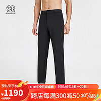 KOLON SPORT 可隆商务休闲针织长裤 男子防泼水亲肤保暖裤子 黑色BL 175/L