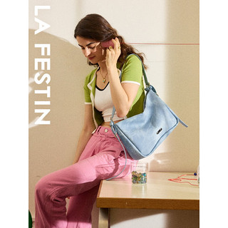 拉菲斯汀（La Festin）夏季包包2023新款大容量单肩斜挎包女通勤腋下托特包 621830 经典黑