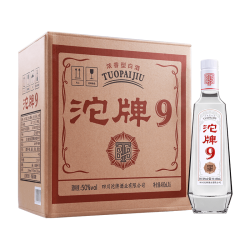 沱牌 9 T68 50%vol 浓香型白酒 480ml*6瓶 整箱装
