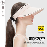玖慕(JIUMU)遮阳帽空顶帽女士夏季户外防紫外线太阳帽凉帽防晒帽子女CW109 粉色