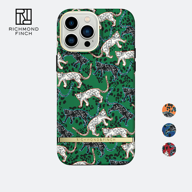 Richmond&Finch 瑞典Richmondfinch绿豹适用iphone14promax苹果14plus网红ins风rf手机壳13全包防摔轻奢小众12手机硬壳11男女