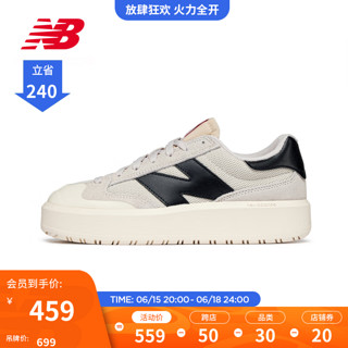 new balance NB官方23新款男女鞋CT302系列潮流百搭运动休闲板鞋小白鞋 灰白色 CT302RF 37(脚长22.5cm)