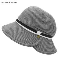 玛丽亚.古琦（玛丽亚古琦 MARJA KURKI）遮阳帽中檐草帽进口太阳帽户外沙滩渔夫帽女 6LL621397灰色