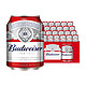 京东百亿补贴：Budweiser 百威 经典啤酒 255ml*24听 mini罐