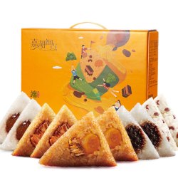 嘉湖细点 嘉湖福韵粽子礼盒 10粽5味1080g