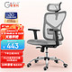  Gedeli 歌德利 G18人体工学椅6代灰(泰国进口天然乳胶坐垫版)　