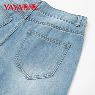 YAYA 鸭鸭羽绒服 女款百搭牛仔裤