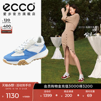 ECCO爱步情侣款运动鞋女 春秋百搭休闲鞋 复古跑鞋211723 芥末黄/白色21172360392 38