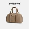 Songmont 崧 中号保龄球包系列波士顿包头层牛皮新款设计师单肩手提包