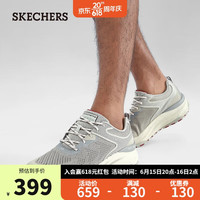 SKECHERS 斯凯奇 男休闲鞋237336C 灰色/红色/GYRD 41