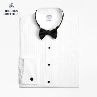 Brooks Brothers/布克兄弟男士新款美式经典白色长袖正装衬衫 16/36 1001-白色