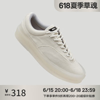 EQLZ官方新款运动板鞋子男低帮女帆布情侣透明果冻鞋无中生有 透明 35.5