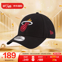 NEW ERA纽亦华 棒球帽鸭舌帽男女 9FORTY NBA 11405603迈阿密热火队黑色