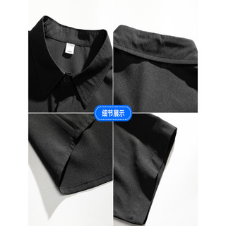 Foss Phil短袖白衬衫男士夏季休闲短袖衬衣男装宽松半袖外套男CY45白色XL