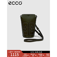 ECCO爱步小号水桶包 2022新款字母包手机包斜挎包 艺术家9105863 暗松绿910586390903 均码