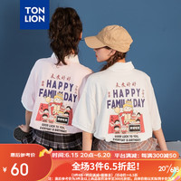 唐狮 TONLION夏季新款短袖T恤女Polo衫日系上衣 淡粉 S
