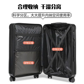 大嘴猴 行李箱男拉杆箱女22吋旅行箱轻音万向轮拉链密码箱商务防刮大皮箱