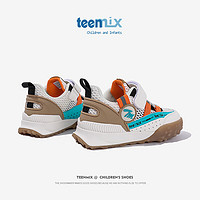 TEENMIX 天美意 运动鞋2023夏季新款儿童鞋子阿甘鞋 米色 34码