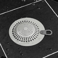 家の物语(KATEI STORY)日本过滤网浴室头发收集卫生间地漏盖下水道水槽防堵 地漏过滤网灰色
