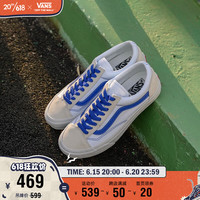 VANS 范斯 官方 Style 36 VR3个性多色拼接日系风男鞋女鞋板鞋 白色/蓝色 41