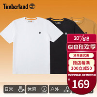 Timberland添柏岚短袖男夏季新款户外运动休闲半袖透气白色速干T恤衫A6DKU 白色/A6DKU100/单件 L/180