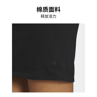 adidas阿迪达斯轻运动SEEBIN艺术家合作系列女装运动短袖连衣裙 黑色/黑色 A/L
