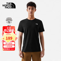 THE NORTH FACE北面T恤男款23春夏新款户外休闲舒适吸湿透气速干短袖7WCW JK3 XXL