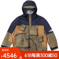 北面TheNorthFaceUE先锋设计男多口袋机能冲锋衣防水透汽上新7QPR 7D6/绿色 S