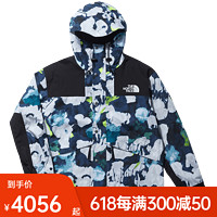 北面TheNorthFaceICON 86冲锋衣男户外防水透汽23春夏新款7UR9 IAW/蓝色印花 XS_(美版,偏大一码)