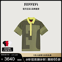 Ferrari 法拉利 男士徽标印花纯棉休闲Polo衫短袖