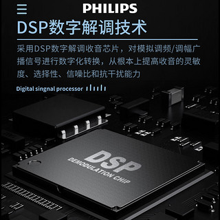 PHILIPS 飞利浦 收音机老人专用全波段老年人半导体老式2022新款高端纯广播