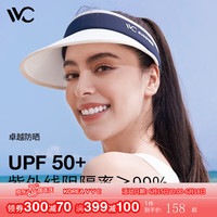VVC遮阳帽男女夏季新款防晒帽防紫外线太阳帽跑步运动空顶帽子 海军蓝
