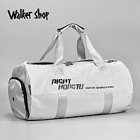 Walker Shop健身包男干湿分离训练运动背包短途大容量旅行包手提行李包 银色
