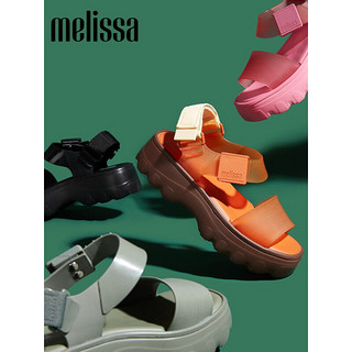 Melissa（梅丽莎）2023新款女士时尚齿轮厚底凉鞋果冻鞋32823 白色 6  (37码)