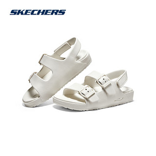 SKECHERS 斯凯奇 泡泡鞋丨Skechers厚底凉鞋凉鞋子女百搭111597 白色745 38