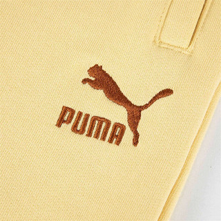 彪马（PUMA）官方 程潇同款 女子运动抽绳短裤 TEAM BADGE 623256 浅稻草黄-42 S(155/58A)