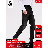 杰克·琼斯（JACK&JONES）新款男士时尚潮流长裤简约百搭休闲舒适修身牛仔裤223232034 深灰牛仔-A16 165/74A/XSRW