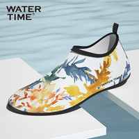 WATERTIME 蛙咚 水川 潜水鞋沙滩鞋游泳鞋男涉水鞋浮潜鞋成人瑜防滑伽软鞋溯溪鞋 孤岛枫林 XXL(43/44)