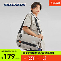 SKECHERS 斯凯奇 2023户外男女同款单肩斜挎包大容量时尚潮流运动