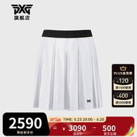 PXG高尔夫服装女士短裙韩国进口防走光透气半身裙golf运动裙子23新款  PHMPW561501 白色 S