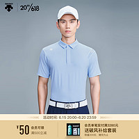 DESCENTEGOLF 迪桑特高尔夫 FIELD系列 男子短袖T恤 G323MFTS41 LB-浅蓝色 M(170/92A)