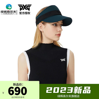 PXG高尔夫球帽女士无顶帽 23年新款遮阳帽LOGO BAND WIDE VISOR系列 PHPCW950898 绿色