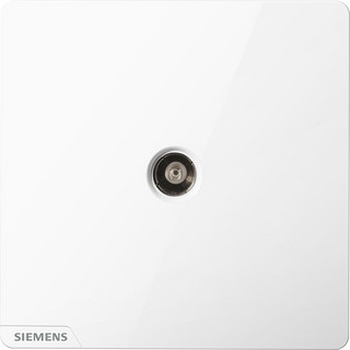 PLUS会员：SIEMENS 西门子 开关插座面板 皓彩雅白电视插座