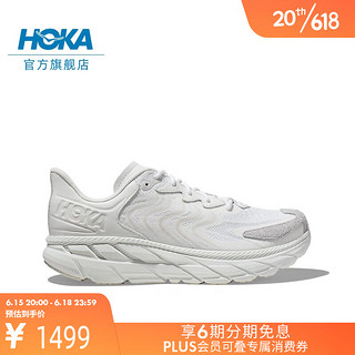 HOKA ONE ONE男女款克利夫顿LS运动休闲鞋Clifton LS精致鞋面 白色 / 云雾灰 42.5/270mm