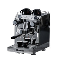 GEMILAI 格米莱 商用咖啡机 半自动意式专业家用 蒸汽奶泡一体机半商用双瞳CRM3145 水镜银