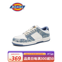 Dickies板鞋男潮流透气低帮休闲鞋新款防撞耐折百搭户外时尚 白蓝 41