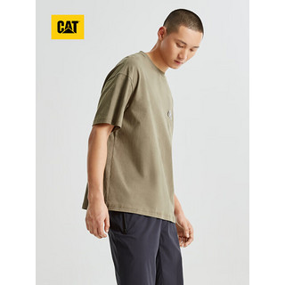CAT卡特23夏新款男士户外CoolMax凉感扎染宽松版短袖T恤商场同款 暗绿 M