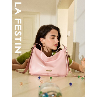拉菲斯汀（La Festin）夏季包包2023新款大容量单肩斜挎包女通勤腋下托特包 621830 油蜡白